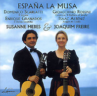 SUSANNE MEBES & JOAQUIM FREIRE play Scarlatti, Rossini, Granados & Alb�niz CD: LC 4125-401